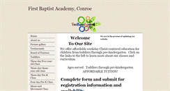 Desktop Screenshot of firstbaptistacademyconroe.com